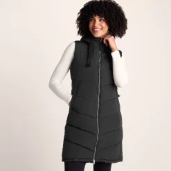 Ranskill Womens Long Insulated Gilet - Washed Black