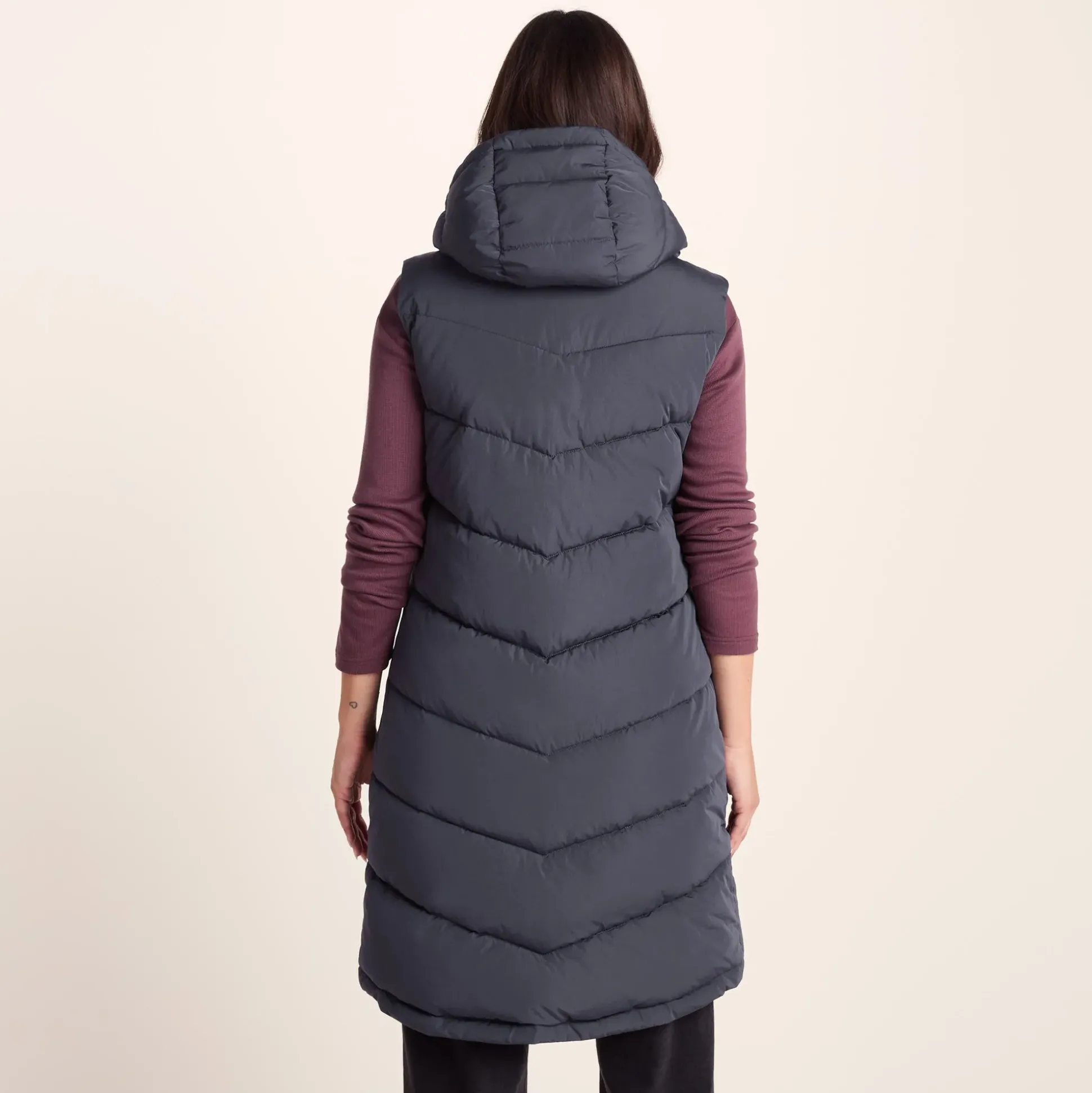 Ranskill Womens Long Insulated Gilet - Washed Blue