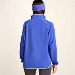 Rawson Womens Relaxed Fit Microfleece Zip Neck - Cobalt Blue