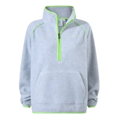 Rawson Womens Relaxed Fit Microfleece Zip Neck - Grey Melange
