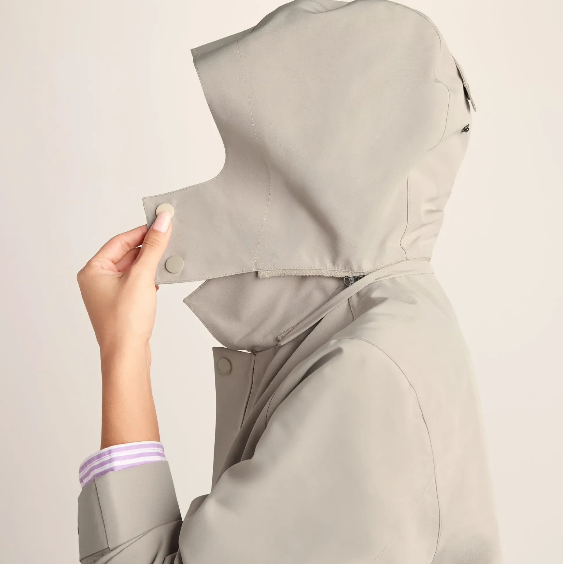 Remi Womens Classic Waterproof Car Coat - Cool Beige