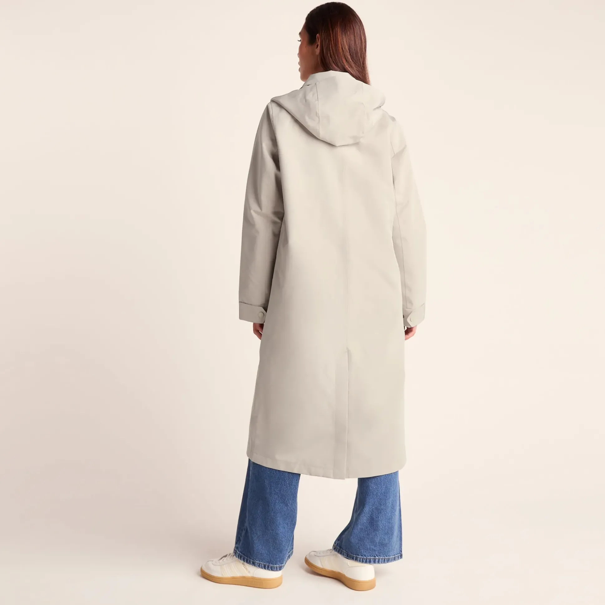Remi Womens Classic Waterproof Car Coat - Cool Beige