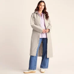 Remi Womens Classic Waterproof Car Coat - Cool Beige