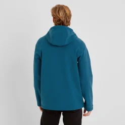 Retner Mens Waterproof Softshell Hooded Jacket - Marine Blue