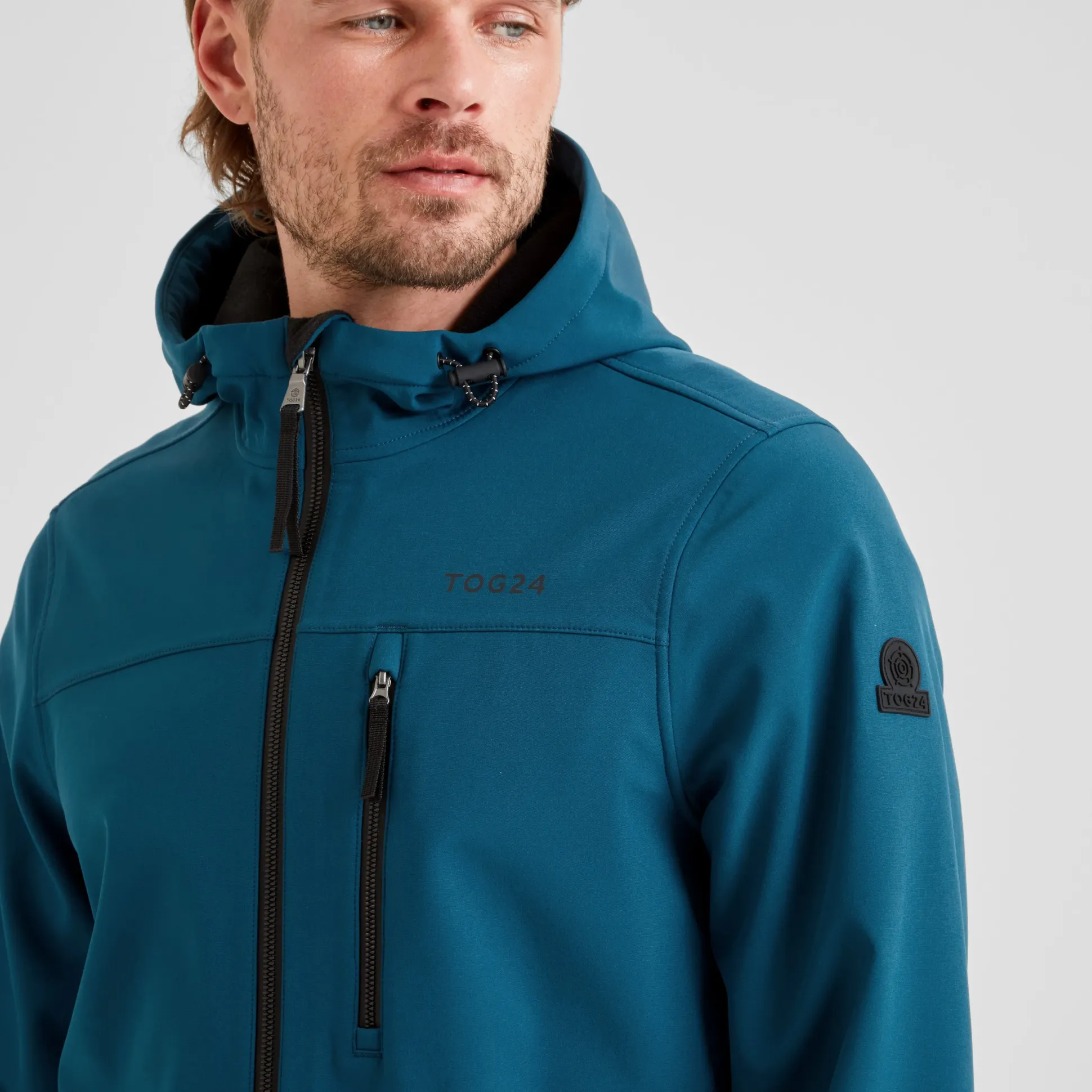 Retner Mens Waterproof Softshell Hooded Jacket - Marine Blue