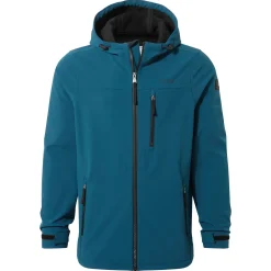 Retner Mens Waterproof Softshell Hooded Jacket - Marine Blue