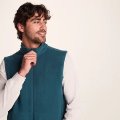 Revive Mens Fleece Gilet - Dark Turquoise