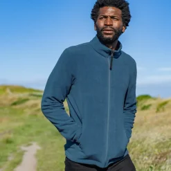 Revive Mens Fleece Jacket - Blue Stone