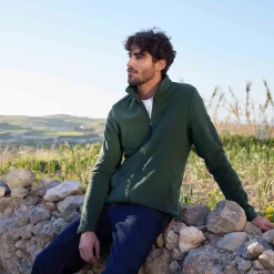 Revive Mens Fleece Jacket - Racing Green