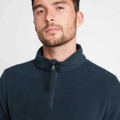 Revive Mens Quarter Zip Fleece - Dark Indigo