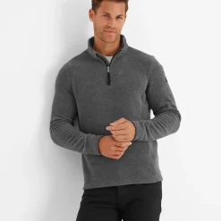 Revive Mens Quarter Zip Fleece - Grey Marl
