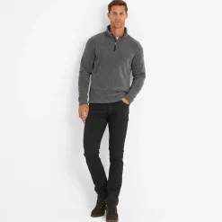 Revive Mens Quarter Zip Fleece - Grey Marl
