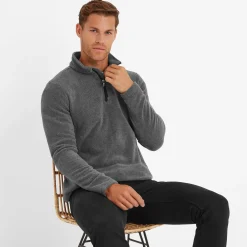 Revive Mens Quarter Zip Fleece - Grey Marl
