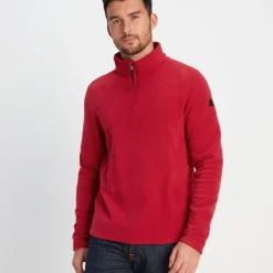 Revive Mens Quarter Zip Fleece - Chilli Red