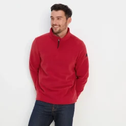 Revive Mens Quarter Zip Fleece - Chilli Red