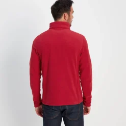 Revive Mens Quarter Zip Fleece - Chilli Red