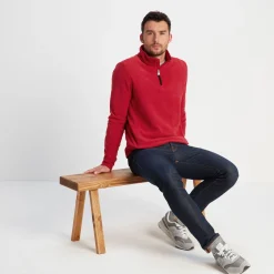 Revive Mens Quarter Zip Fleece - Chilli Red