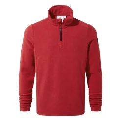 Revive Mens Quarter Zip Fleece - Chilli Red