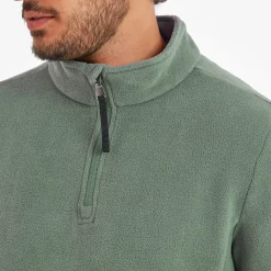 Revive Mens Quarter Zip Fleece - Light Forest
