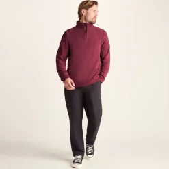 Revive Mens Quarter Zip Fleece - Garnet Red