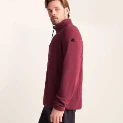 Revive Mens Quarter Zip Fleece - Garnet Red