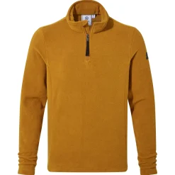 Revive Mens Quarter Zip Fleece - Rich Ochre