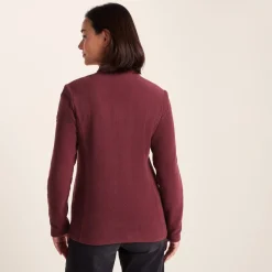 Revive Womens Fleece Jacket - Burgundy