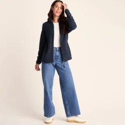 Revive Womens Fleece Jacket - Dark Indigo