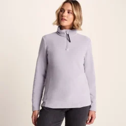 Revive Womens Quarter Zip Fleece - Lavender Grey