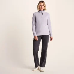 Revive Womens Quarter Zip Fleece - Lavender Grey