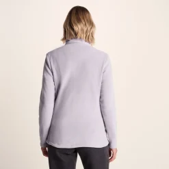Revive Womens Quarter Zip Fleece - Lavender Grey