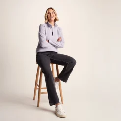 Revive Womens Quarter Zip Fleece - Lavender Grey