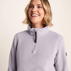 Revive Womens Quarter Zip Fleece - Lavender Grey