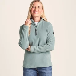 Revive Womens Quarter Zip Fleece - Smokey Teal