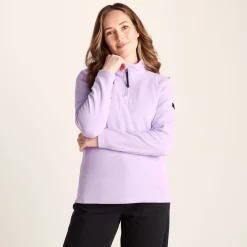 Revive Womens Quarter Zip Fleece - Lilac Blossom