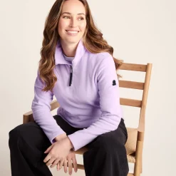 Revive Womens Quarter Zip Fleece - Lilac Blossom
