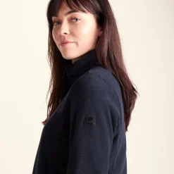 Revive Womens Quarter Zip Fleece - Dark Indigo