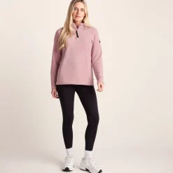 Revive Womens Quarter Zip Fleece - Faded Pink