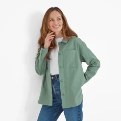 Risna Womens Shacket - Light Forest