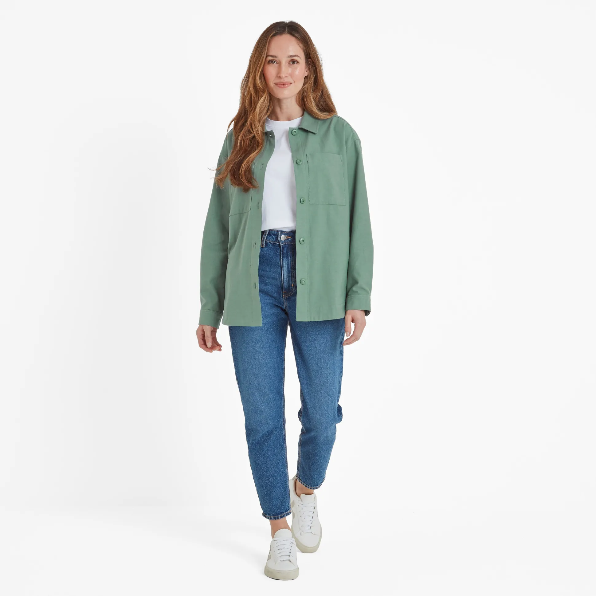 Risna Womens Shacket - Light Forest