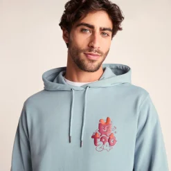 Riverton Mens Relaxed Fit Supersoft Hattie Clark Hoody - Summer Sky