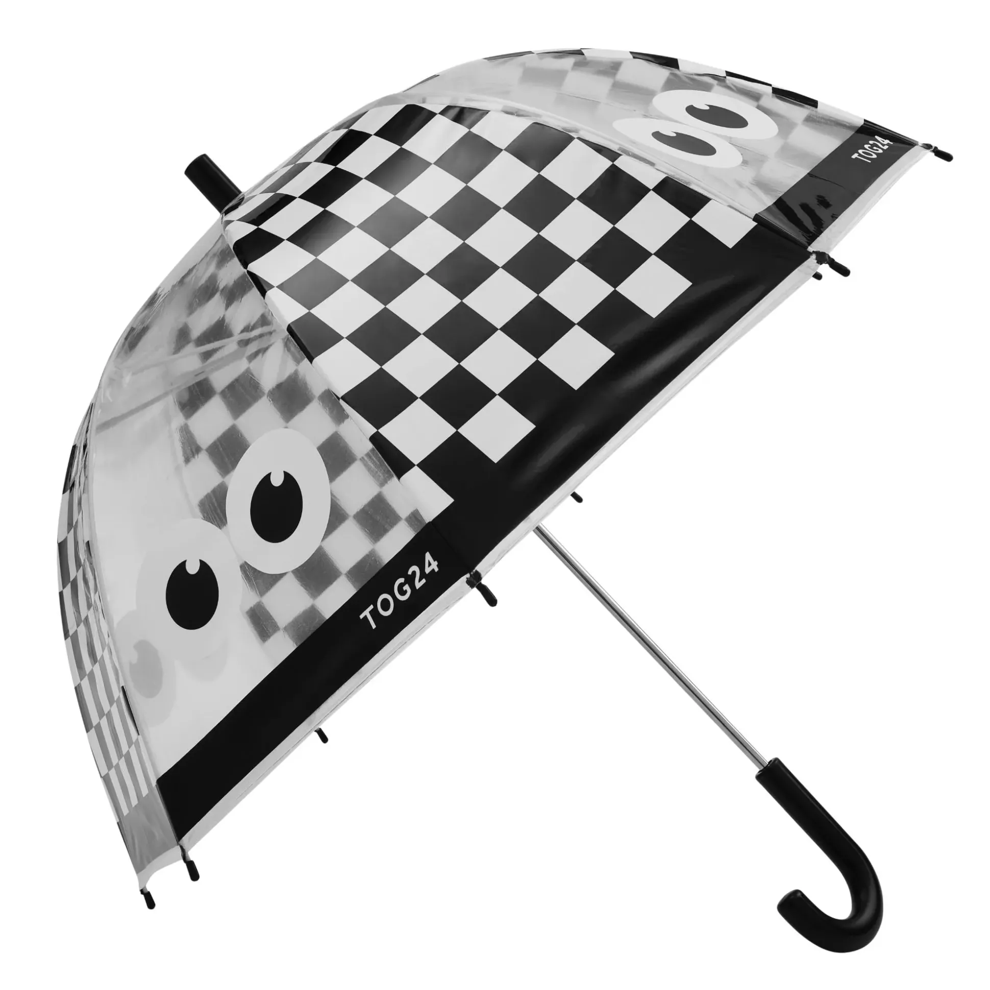 Romney Kids Shaun the Sheep Umbrella - Black White Checkerboard