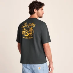 Saloon Mens Relaxed Fit Premium Supersoft T-Shirt - Deep Slate