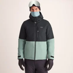 Samoens Mens Waterproof Ski Jacket - Steel Teal/Black