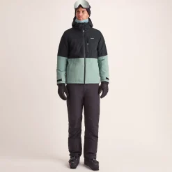Samoens Mens Waterproof Ski Jacket - Steel Teal/Black