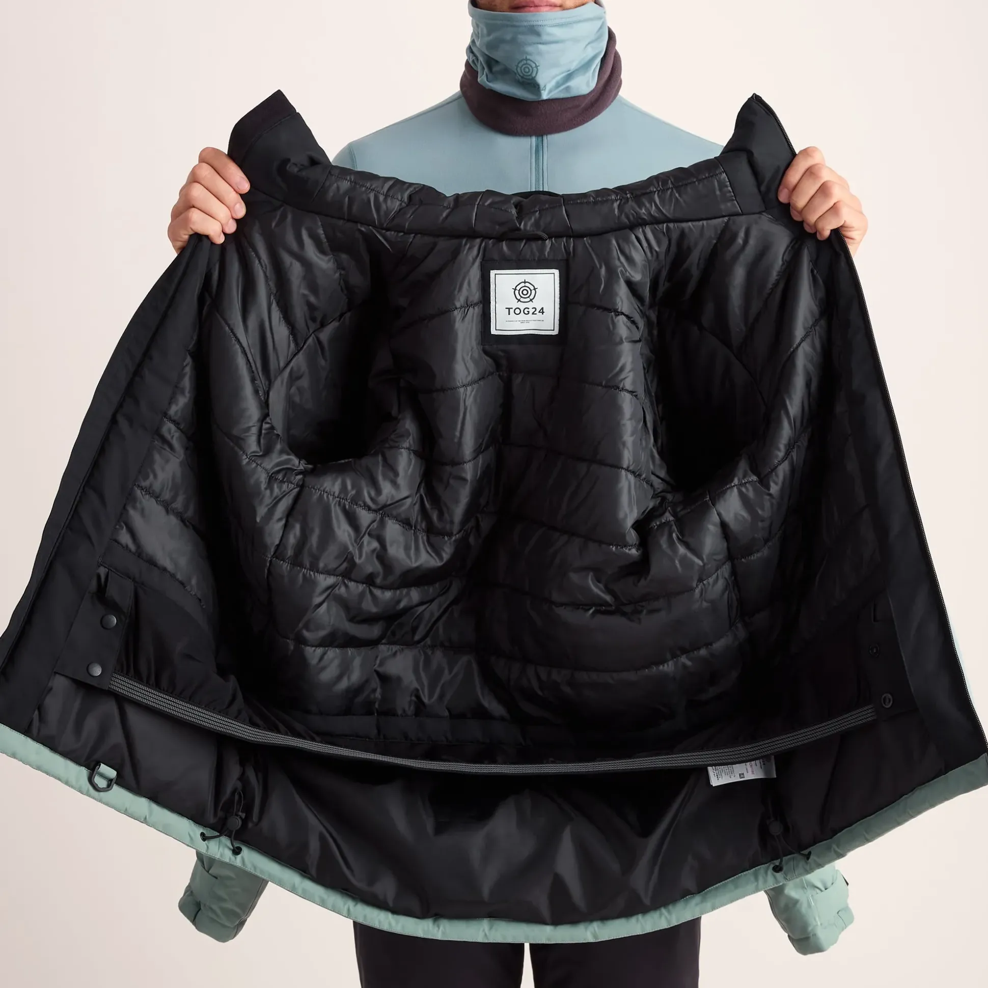 Samoens Mens Waterproof Ski Jacket - Steel Teal/Black