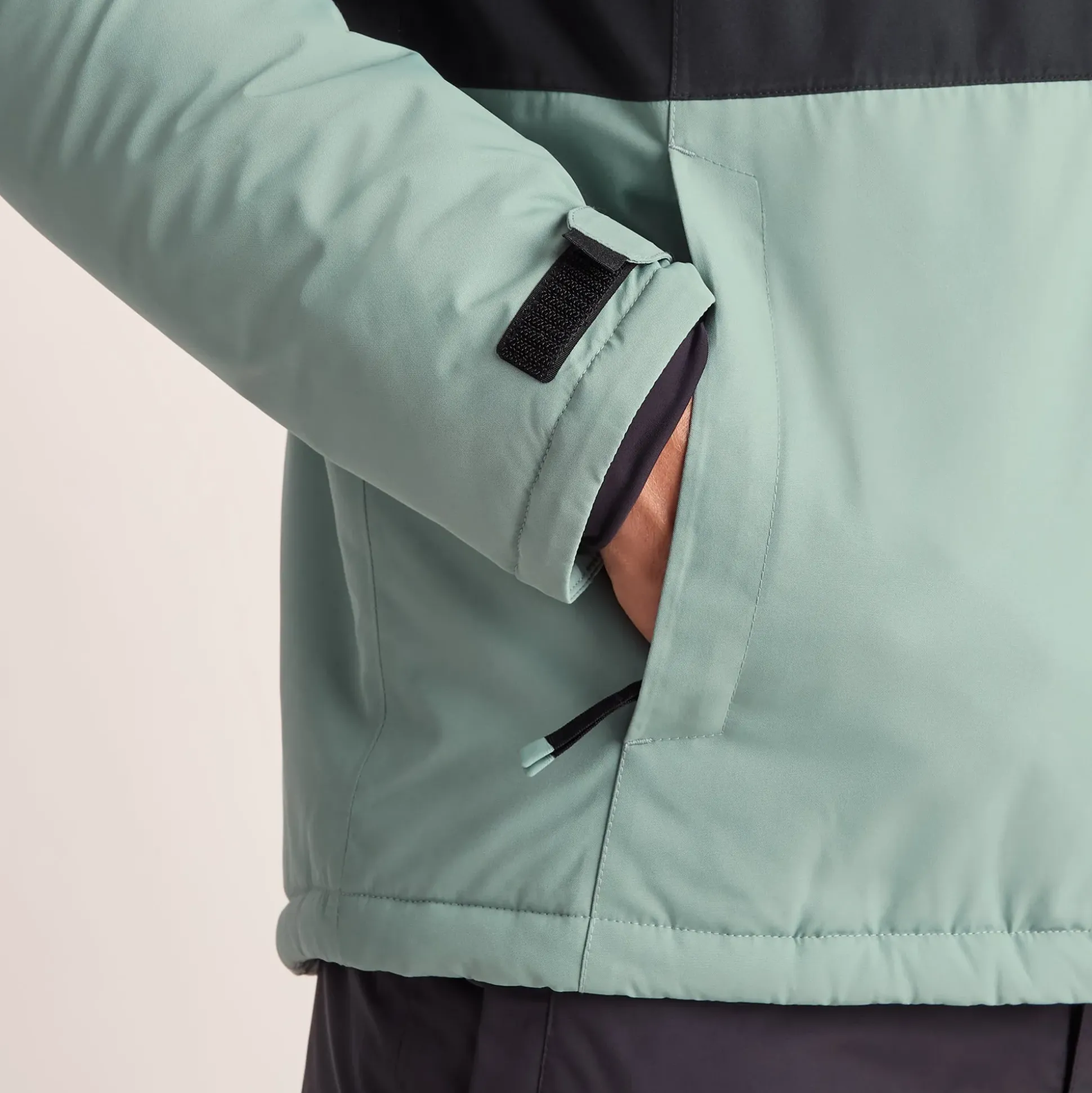 Samoens Mens Waterproof Ski Jacket - Steel Teal/Black