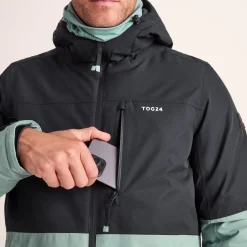 Samoens Mens Waterproof Ski Jacket - Steel Teal/Black