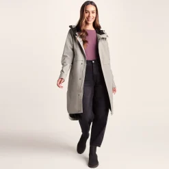 Saunter Womens Long Waterproof Jacket - Dark Taupe