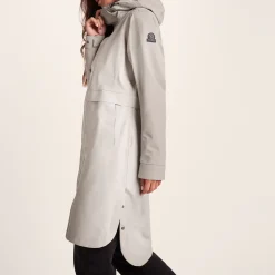 Saunter Womens Long Waterproof Jacket - Dark Taupe